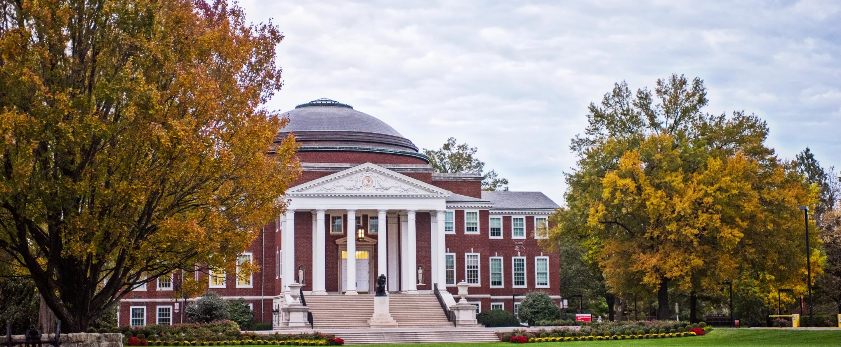 Grawmeyer Hall in fall
