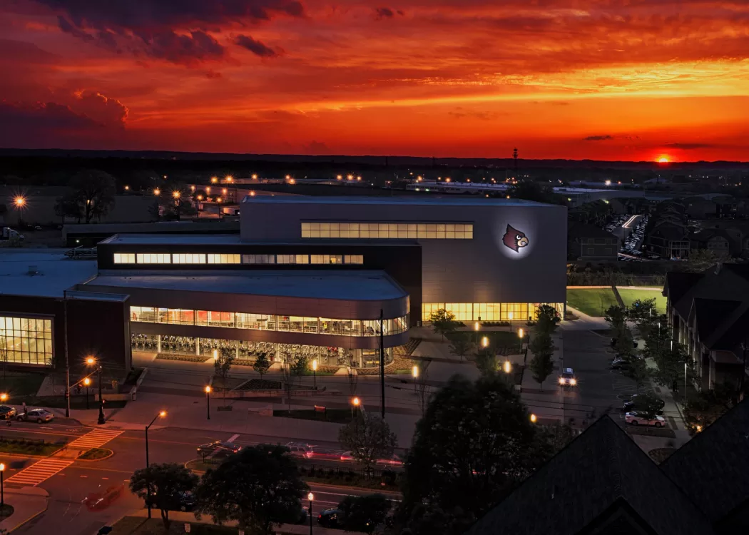Aerial shot of Student Rec Center