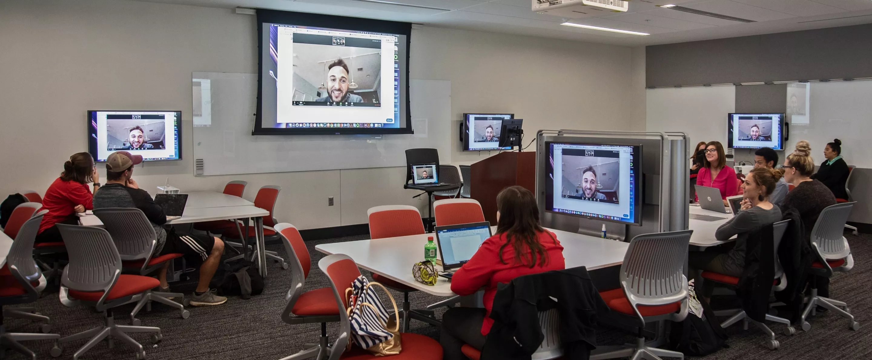 Class in the Belknap Academic building