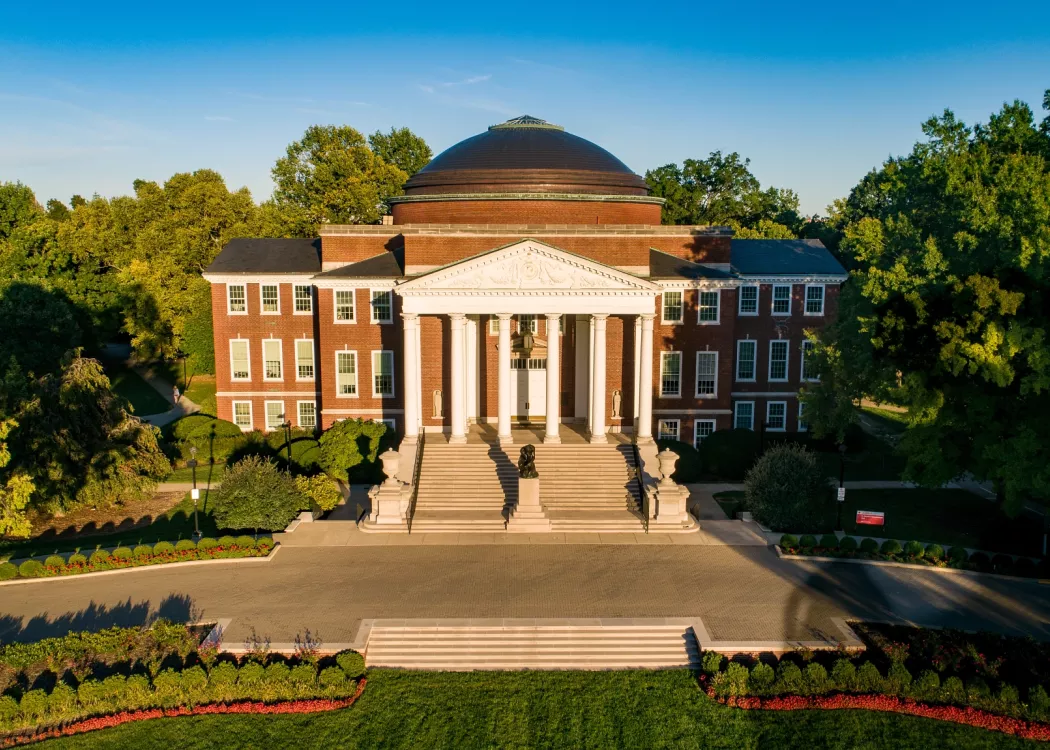 Aerial view of Grawemeyer Hall